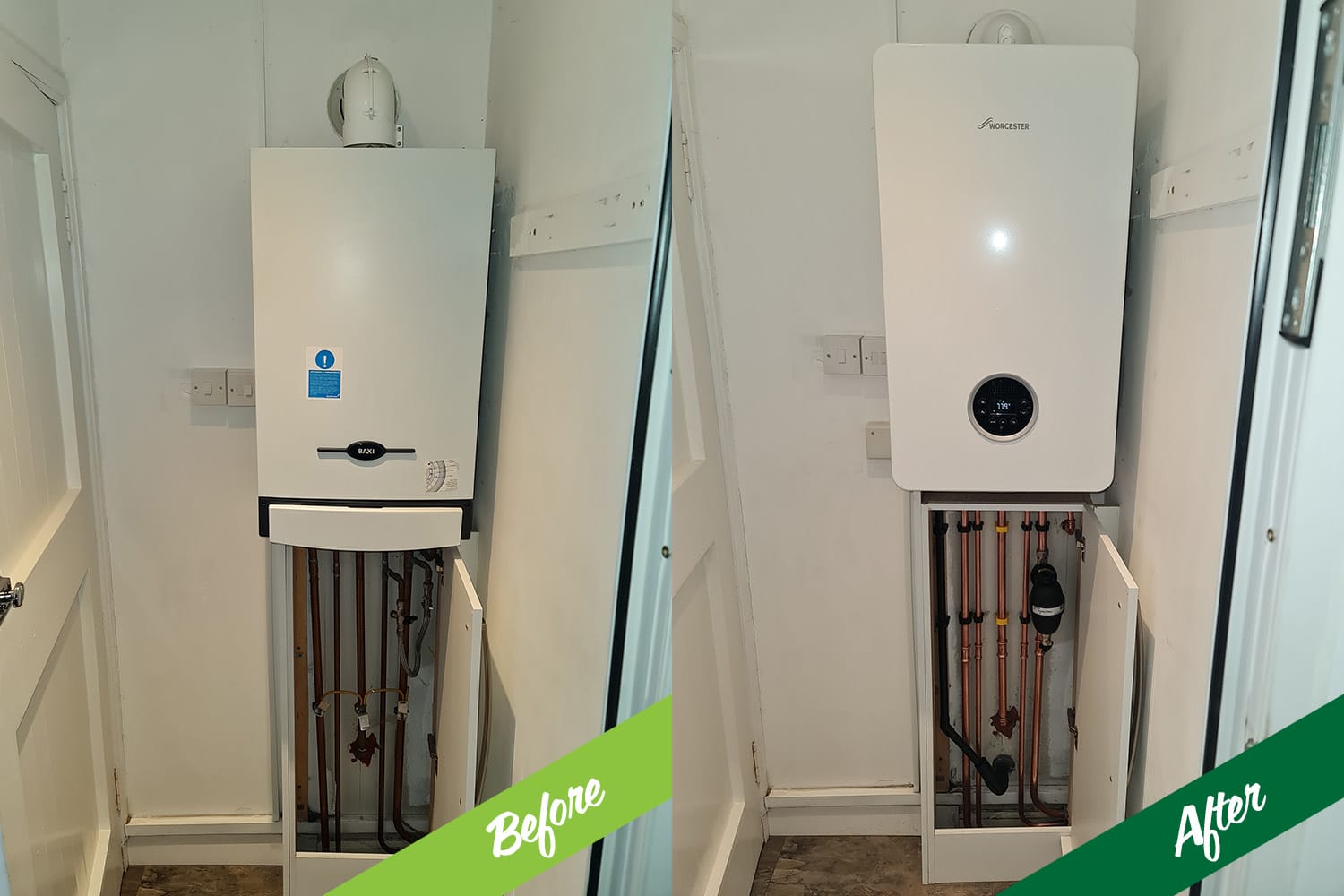 Boiler Before and After A
